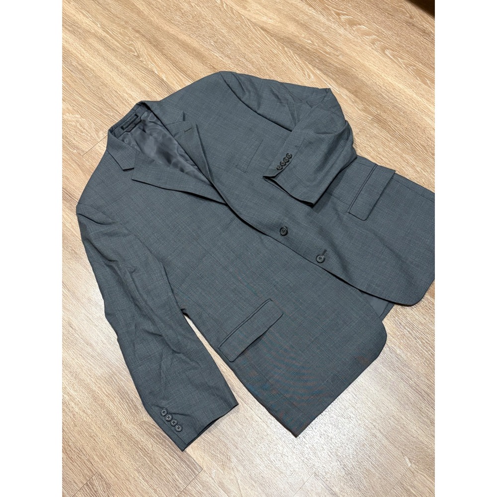 Lauren Ralph Lauren Mens 48R Gray 100% Wool 2-Button Blazer Sport Coat Jacket
